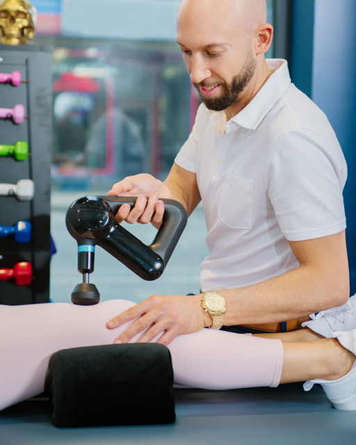 Theragun therapy for soft tissue recovery
